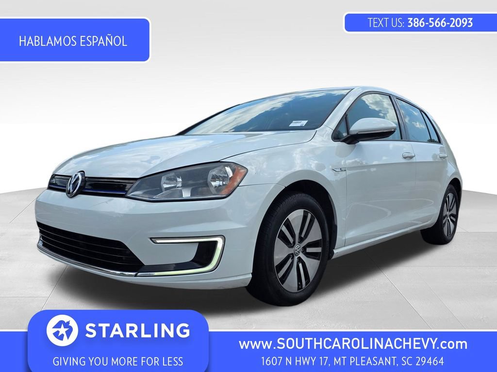 Used 2016 Volkswagen e-Golf SE w/ DC Fast Charging Package