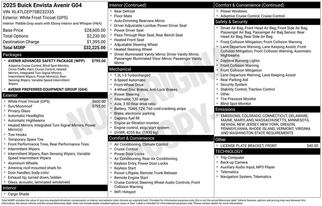 Used 2025 Buick Envista Avenir image 6