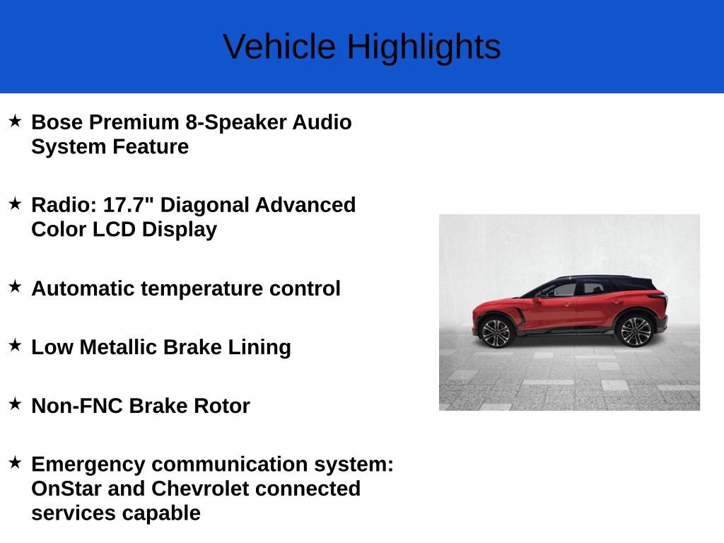 New 2026 Chevrolet Blazer EV SS w/ Performance Package AWD/4WD image 3