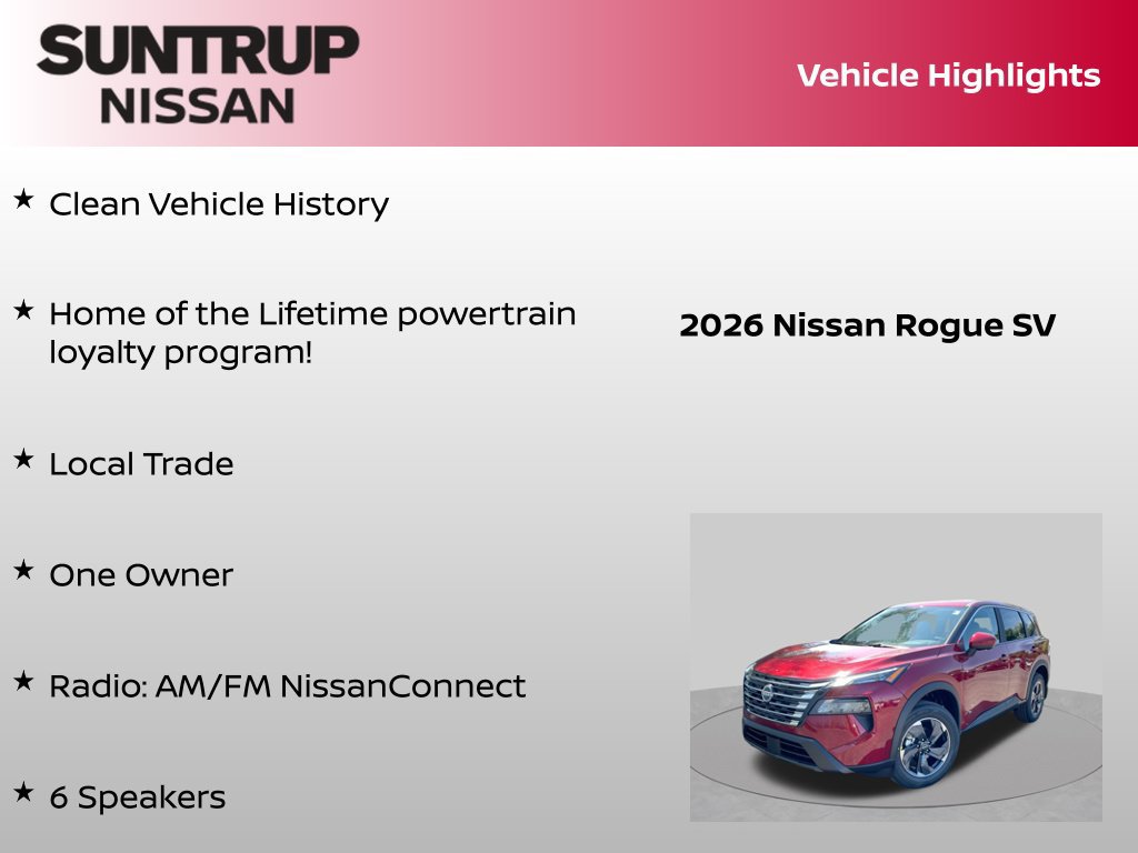 Certified 2026 Nissan Rogue SV AWD/4WD image 8