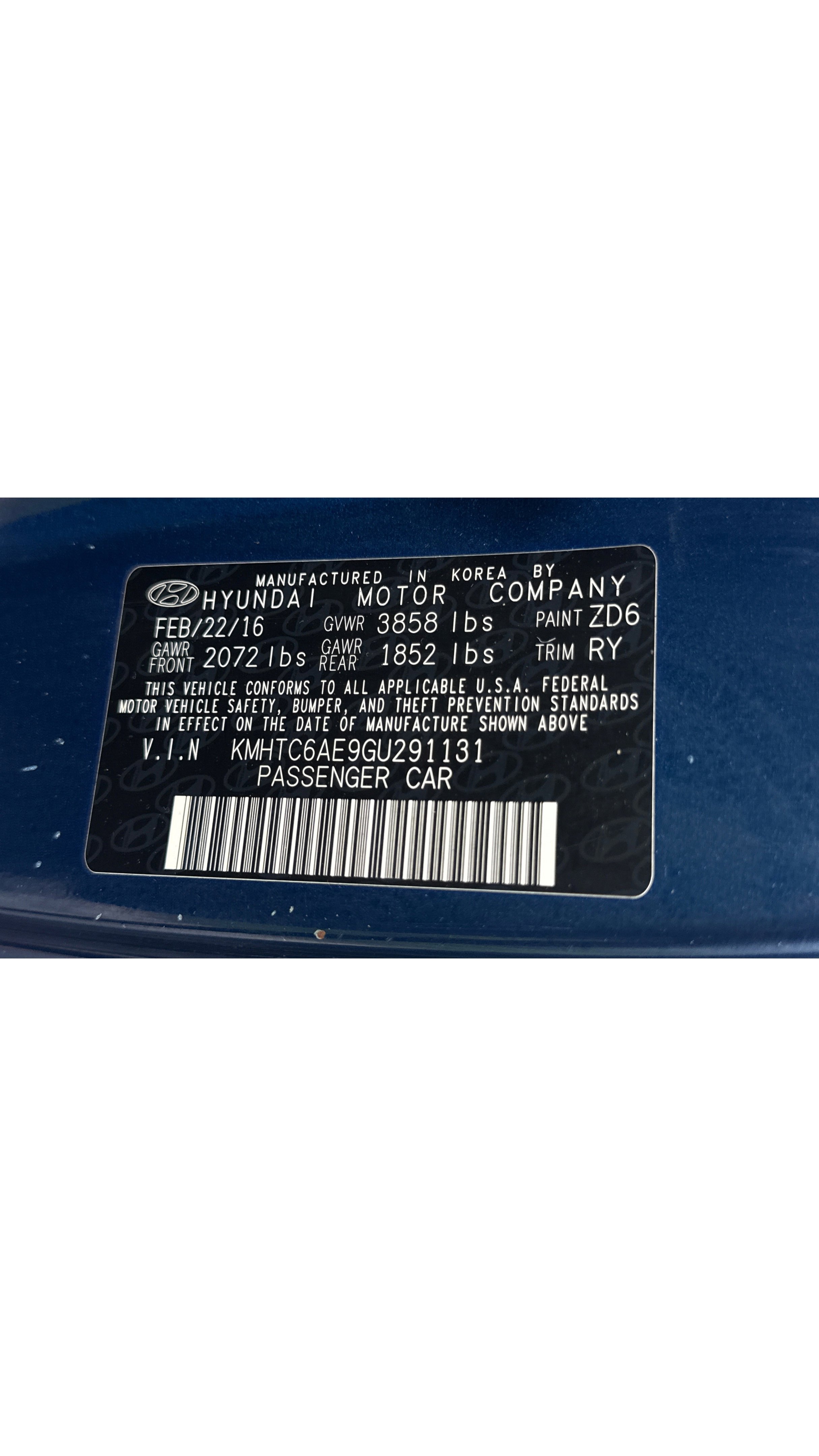 Used 2016 Hyundai Veloster Turbo w/ Option Group 04 FWD image 53