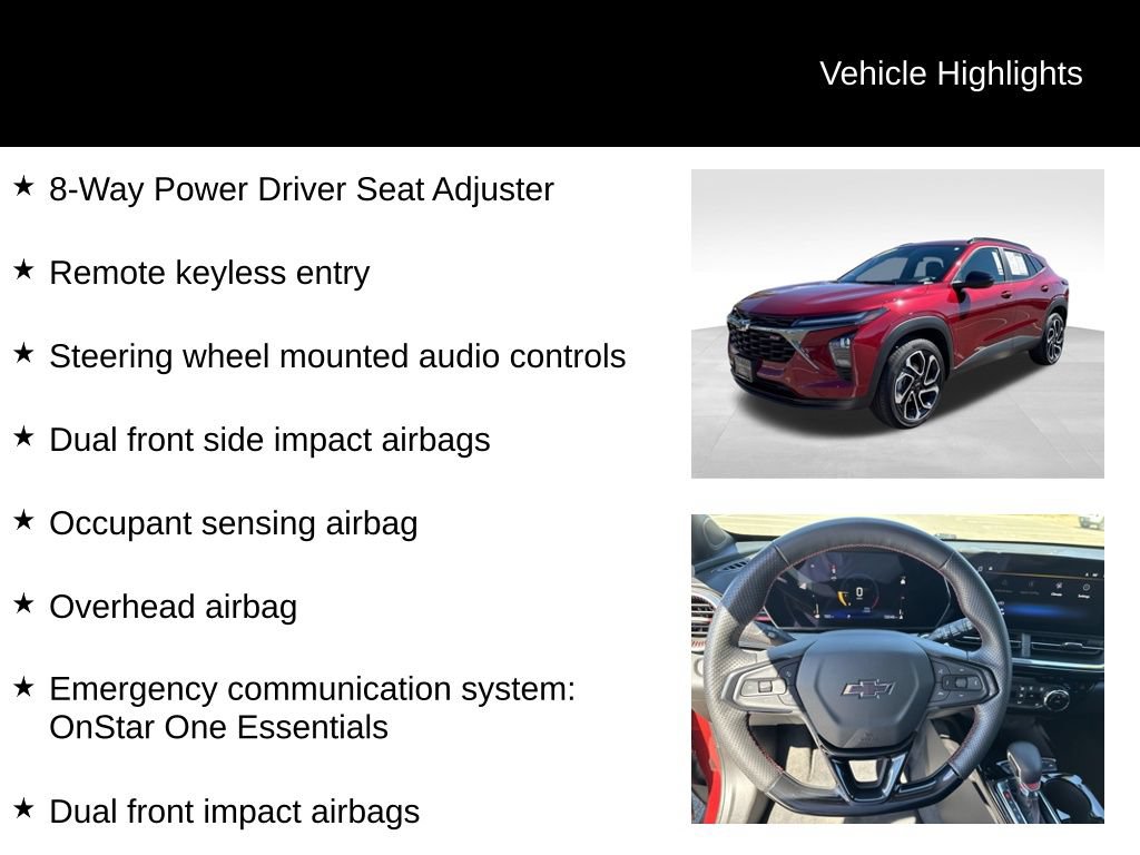 Used 2025 Chevrolet Trax RS w/ Driver Confidence Package FWD image 16