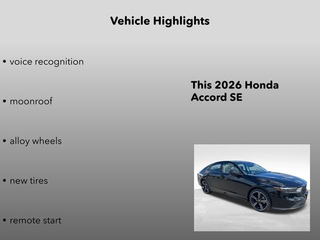 New 2026 Honda Accord SE image 15