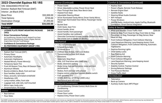Used 2023 Chevrolet Equinox RS image 42