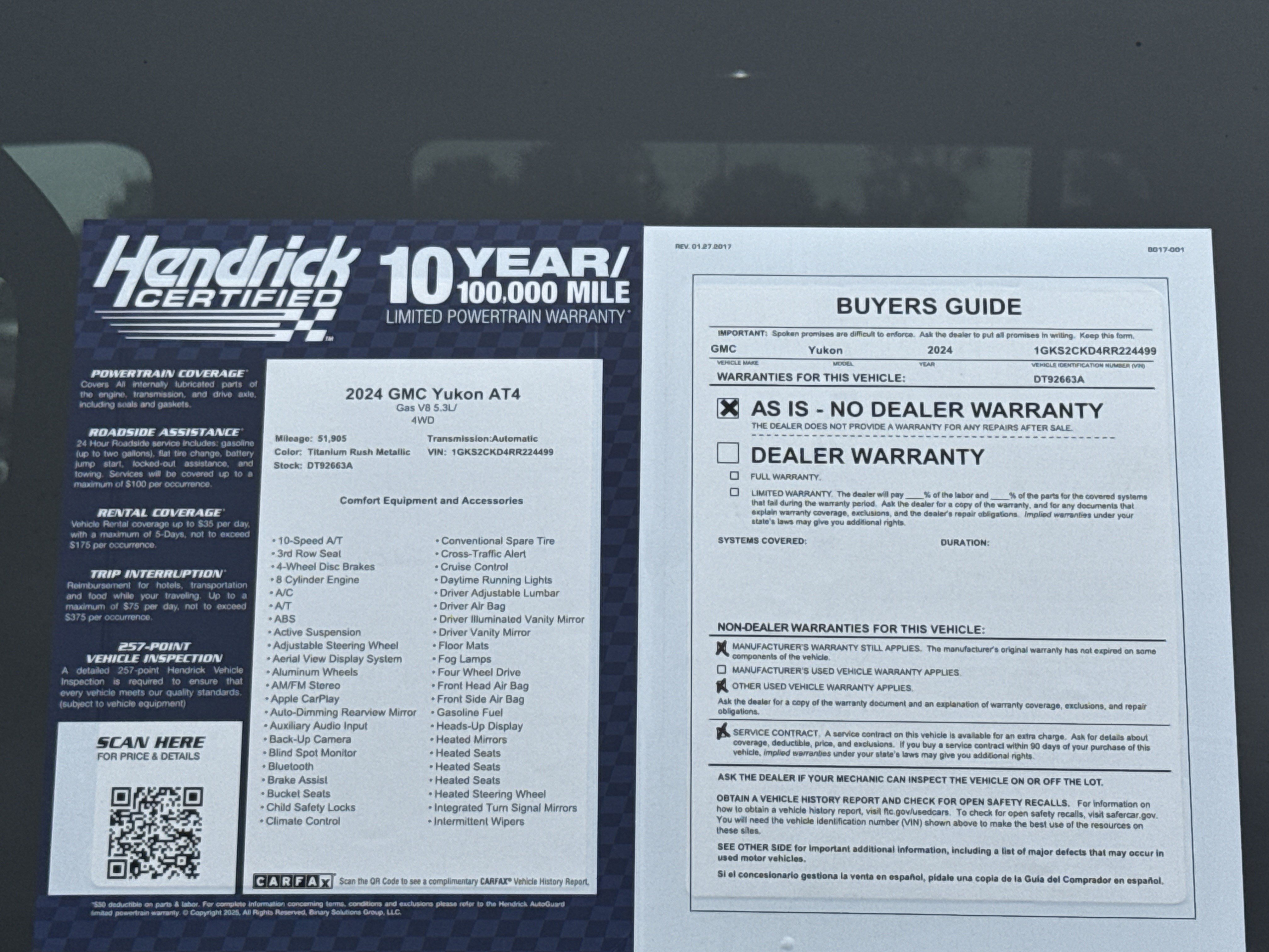 Used 2024 GMC Yukon AT4 w/ AT4 Premium Package AWD/4WD image 38
