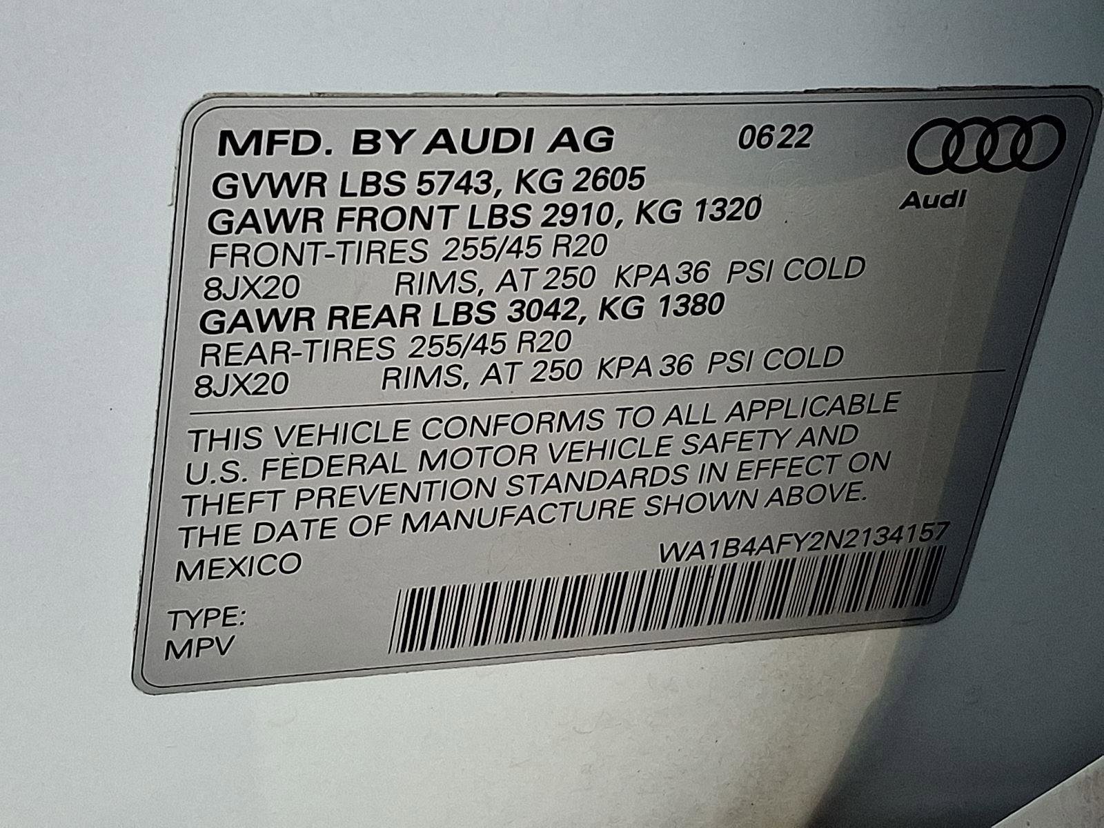 Certified 2022 Audi SQ5 Premium Plus w/ Premium Plus Package AWD/4WD image 27