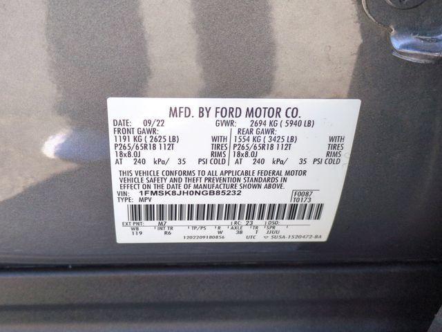 Used 2022 Ford Explorer Timberline w/ Timberline Technology Package AWD/4WD image 39