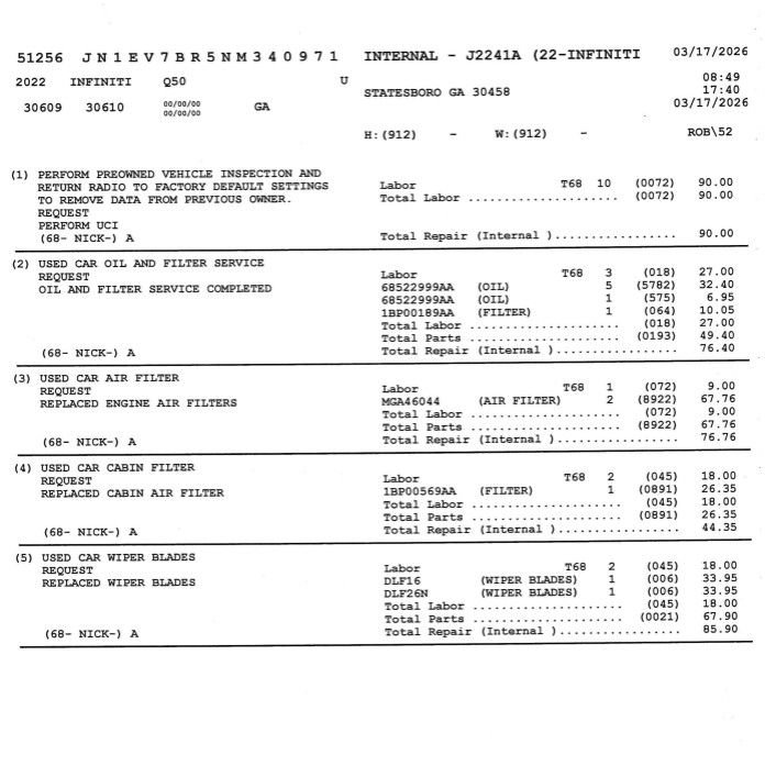 Used 2022 INFINITI Q50 Luxe w/ Cargo Package image 16