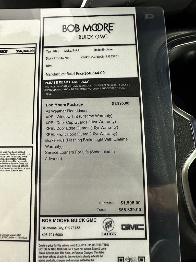 New 2026 Buick Enclave Sport Touring w/ Power Package image 14