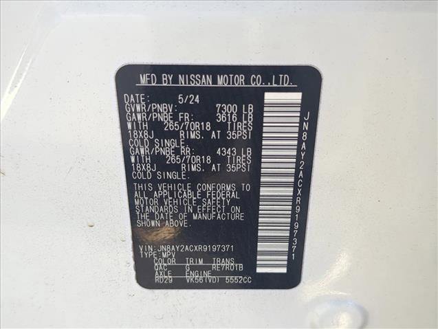 Used 2024 Nissan Armada SV w/ Cargo Package image 29