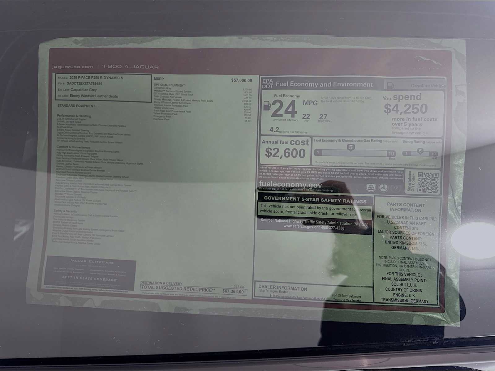 New 2026 Jaguar F-PACE R-Dynamic S image 28