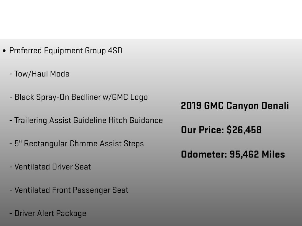 Used 2019 GMC Canyon Denali AWD/4WD image 6