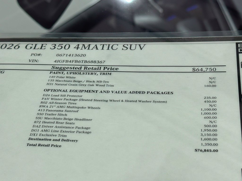 New 2026 Mercedes-Benz GLE 350 4MATIC image 19