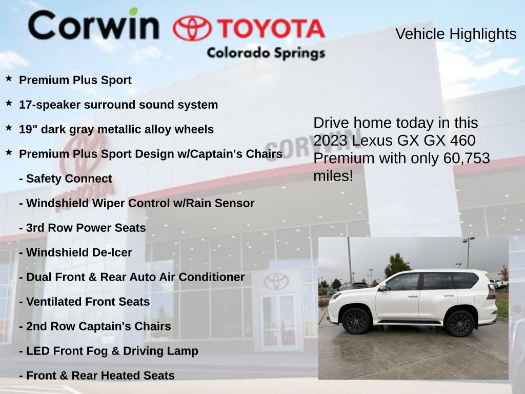 Used 2023 Lexus GX 460 Premium w/ Accessory Package AWD/4WD image 7