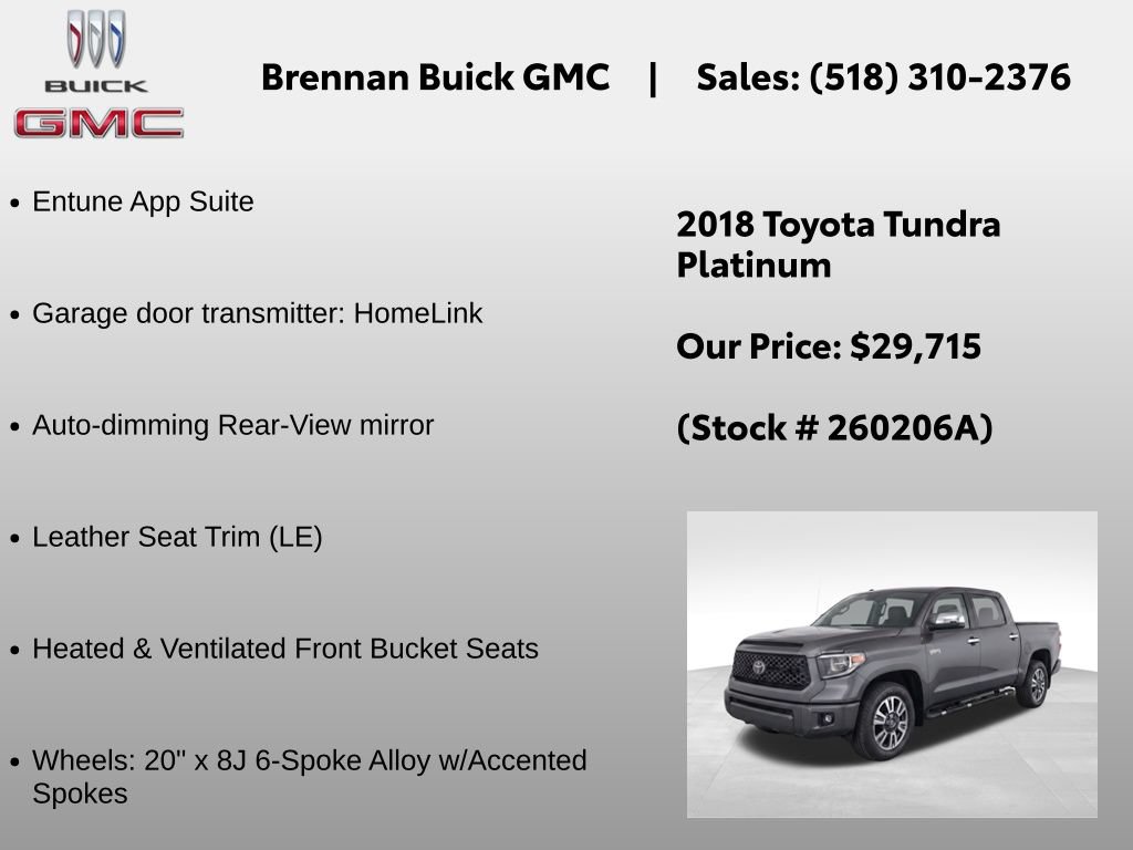 Used 2018 Toyota Tundra Platinum AWD/4WD image 12