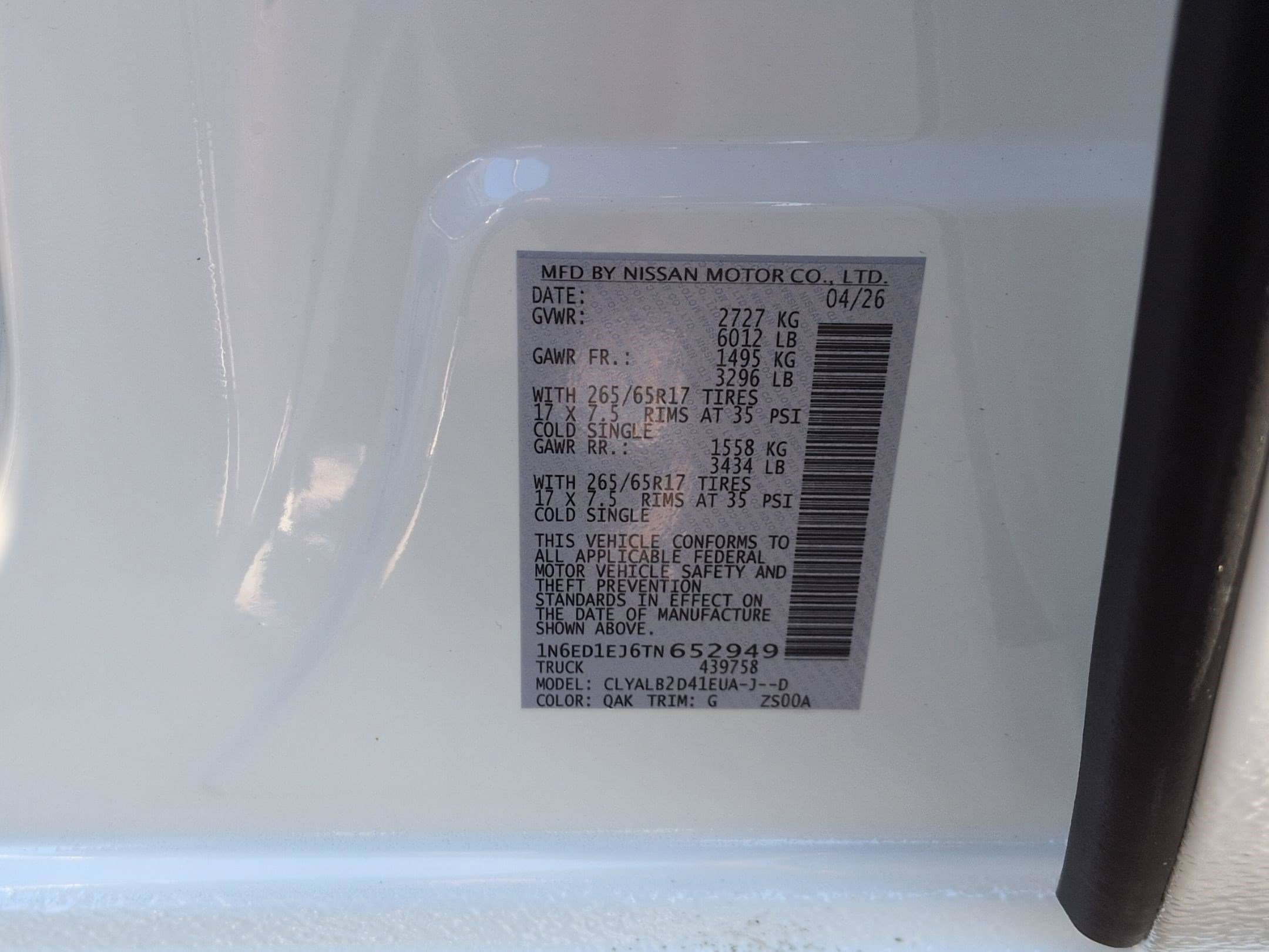 New 2026 Nissan Frontier SV RWD image 36