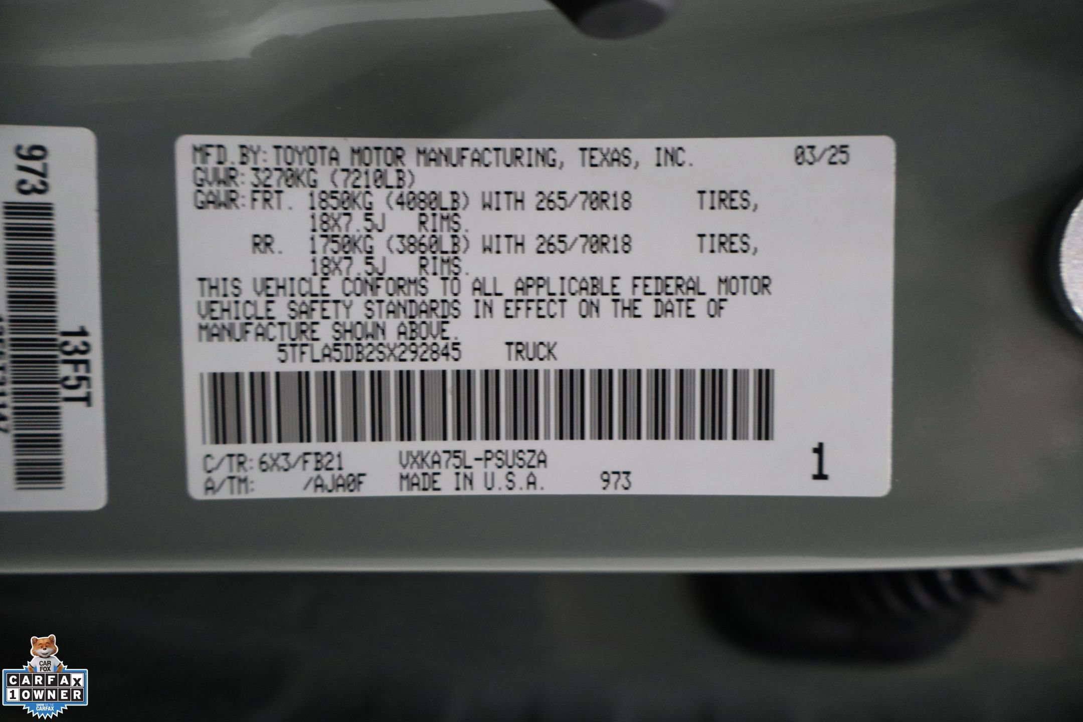 Used 2025 Toyota Tundra SR5 w/ TRD Off-Road Package image 29