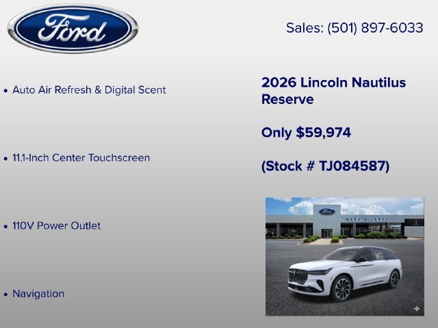 New 2026 Lincoln Nautilus Reserve AWD/4WD image 12