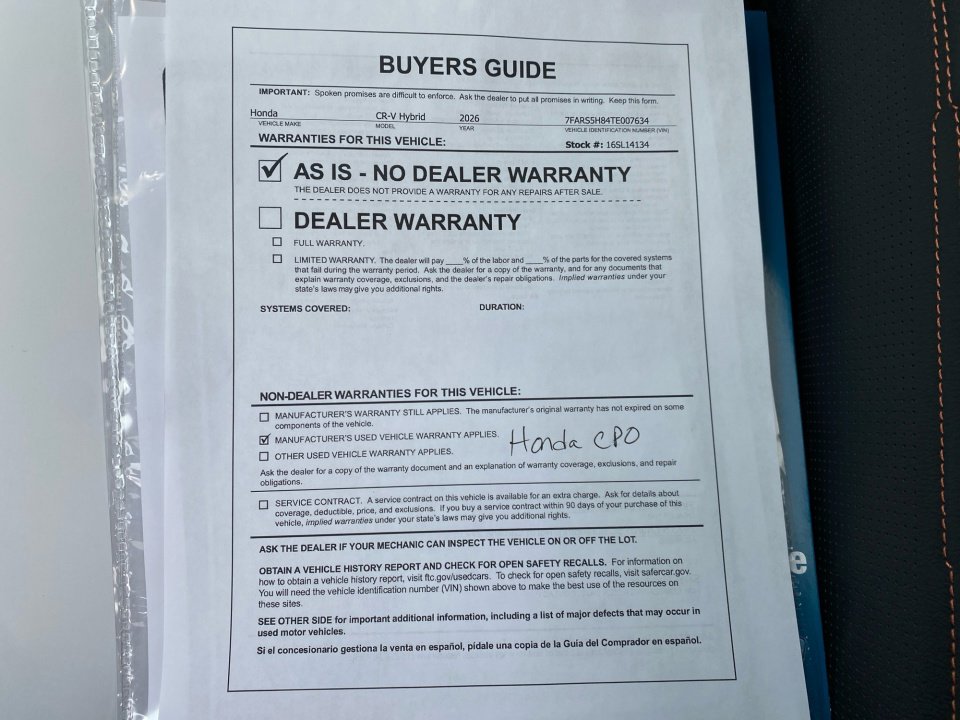 Certified 2026 Honda CR-V Sport-L image 33