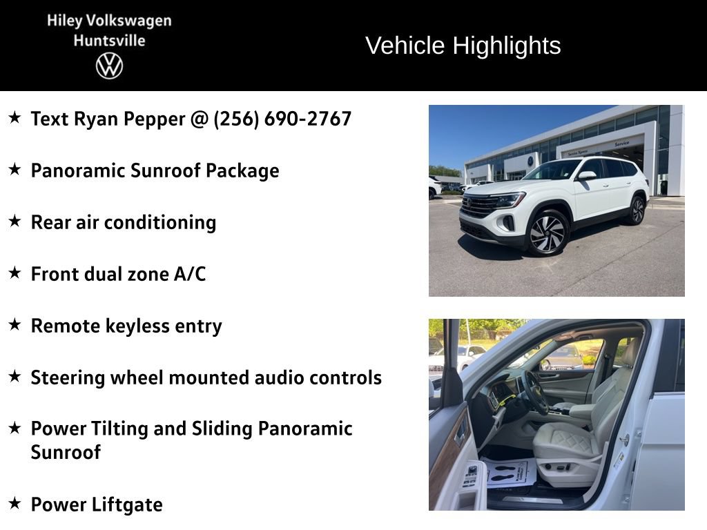 Certified 2026 Volkswagen Atlas SE w/ Panoramic Sunroof Package FWD image 7