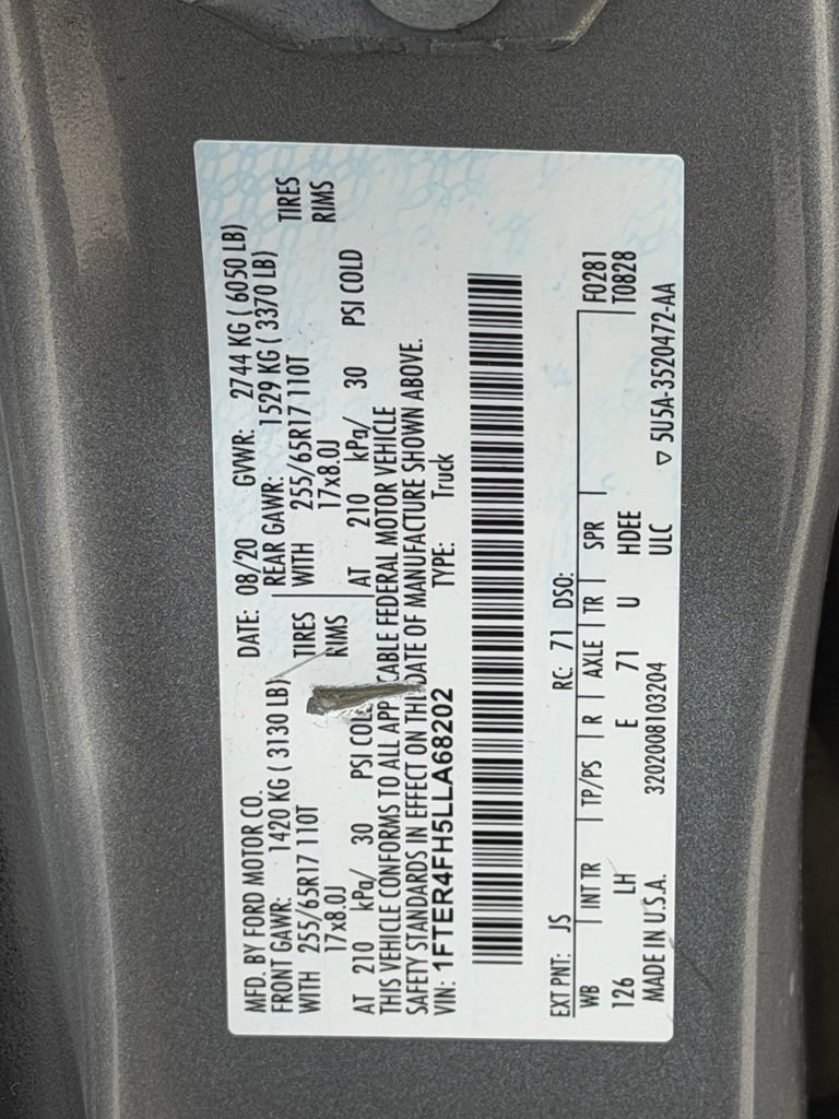 Used 2020 Ford Ranger XL w/ Equipment Group 101A Mid AWD/4WD image 29