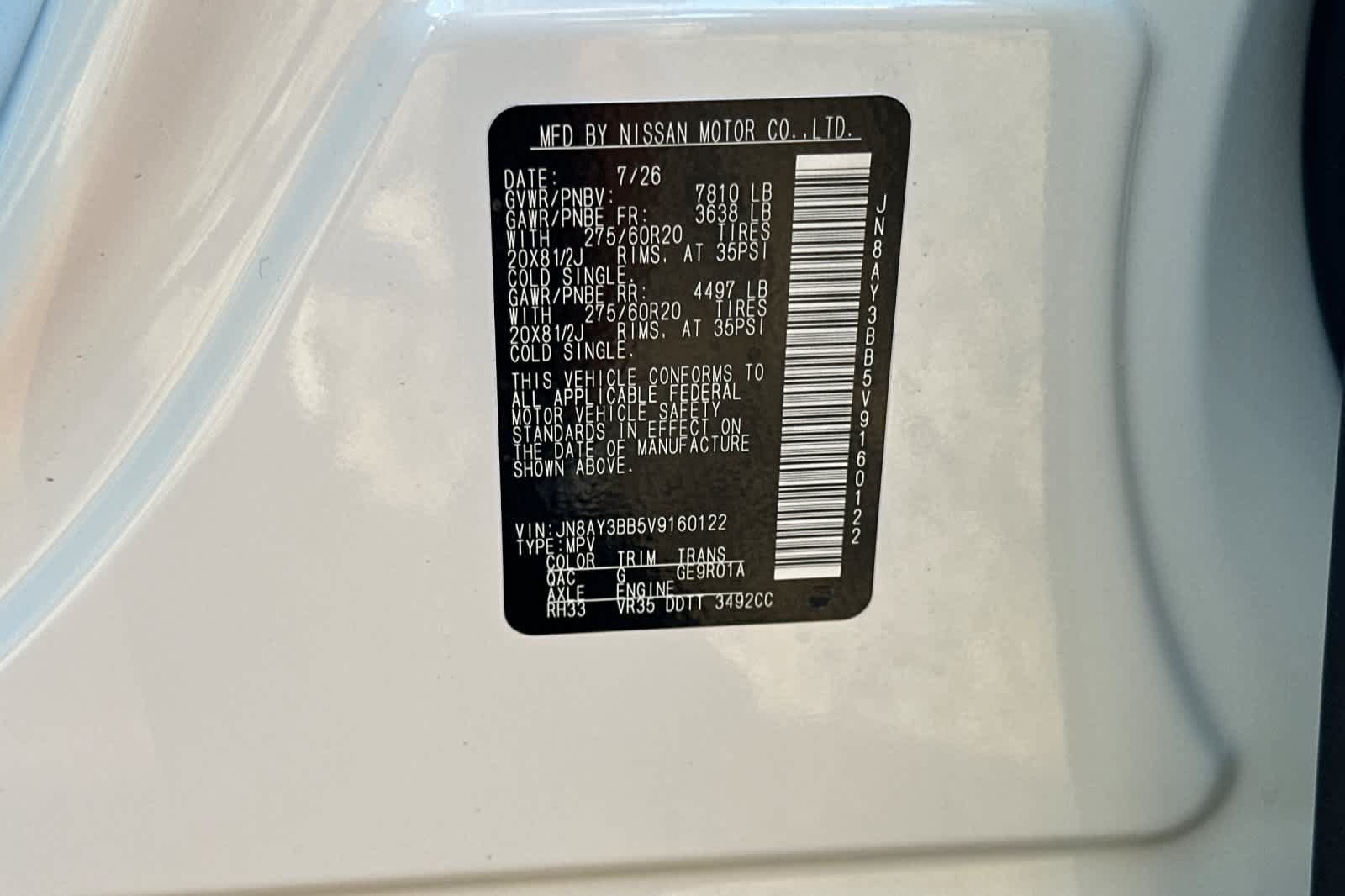 New 2027 Nissan Armada SL AWD/4WD image 35