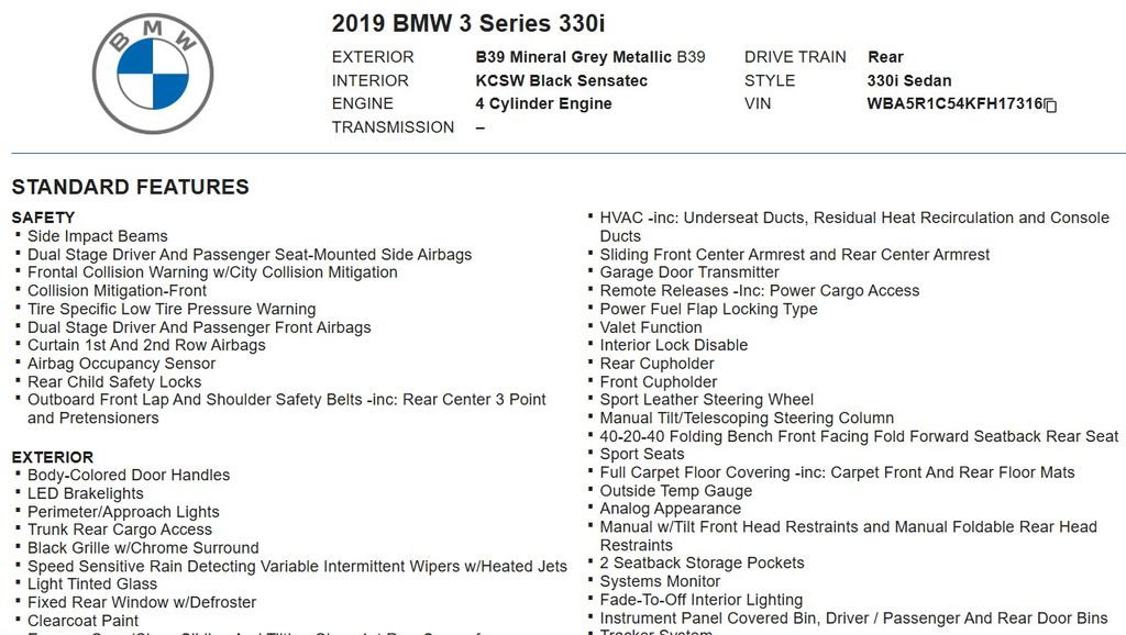 Used 2019 BMW 330i Sedan w/ Driving Assistance Package RWD image 14