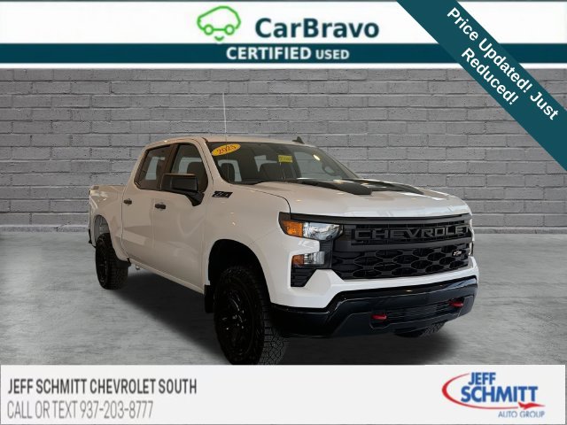 Certified 2025 Chevrolet Silverado 1500 Custom Trail Boss w/ LPO, Dark Essentials Package AWD/4WD image 1