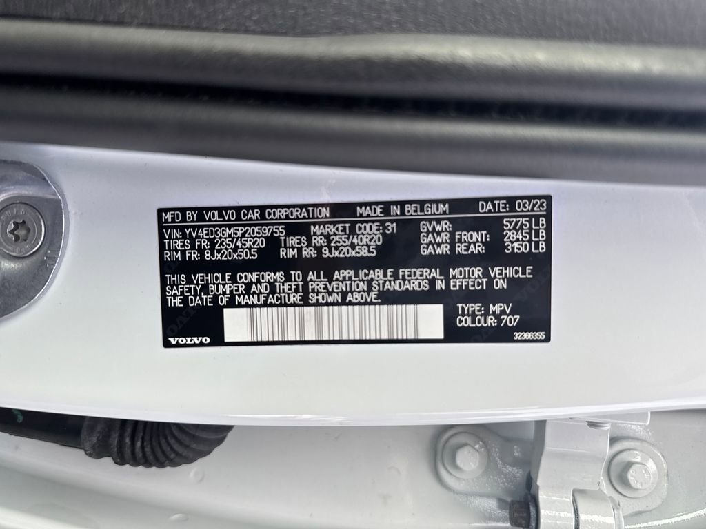 Certified 2023 Volvo C40 P8 Recharge Ultimate w/ Protection Package Premier image 34