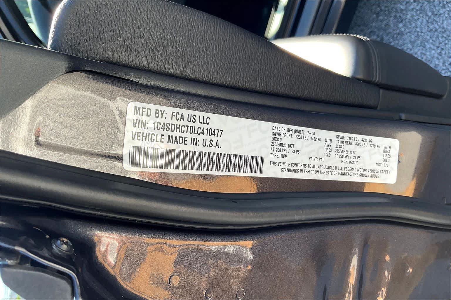 Used 2020 Dodge Durango R/T w/ Trailer Tow Group IV RWD image 66
