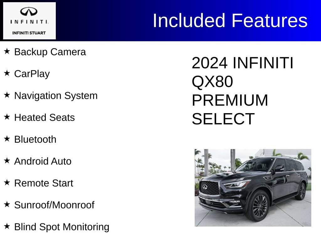 Certified 2024 INFINITI QX80 Premium Select w/ Cargo Package image 3