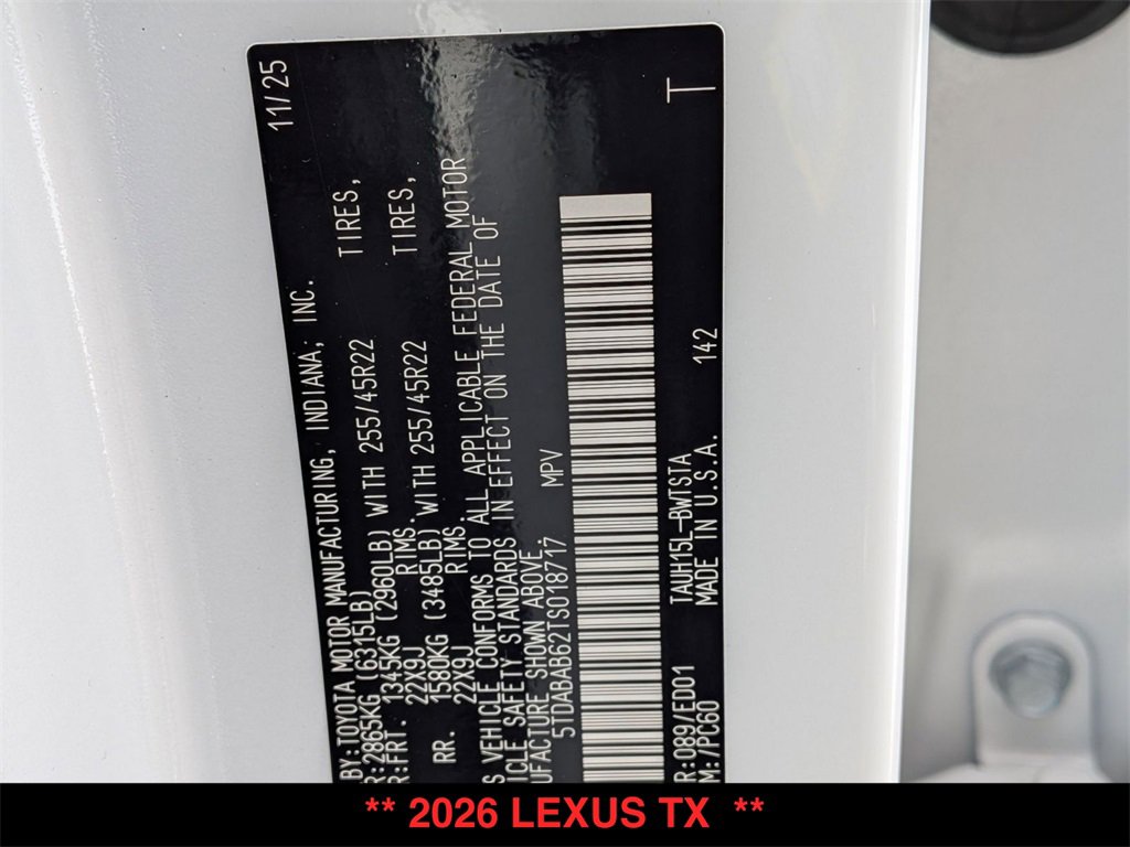 New 2026 Lexus TX 500h w/ Technology Package image 30