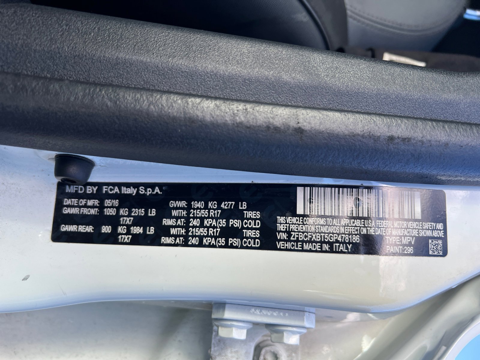 Used 2016 FIAT 500X Easy image 31