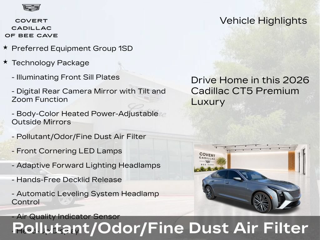 New 2026 Cadillac CT5 Premium Luxury w/ Technology Package RWD image 6