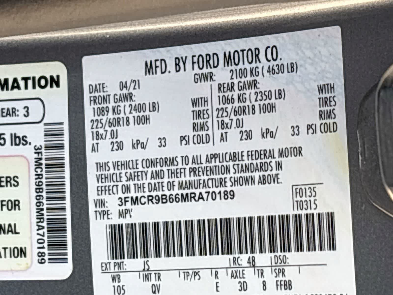 Used 2021 Ford Bronco Sport Big Bend AWD/4WD image 29