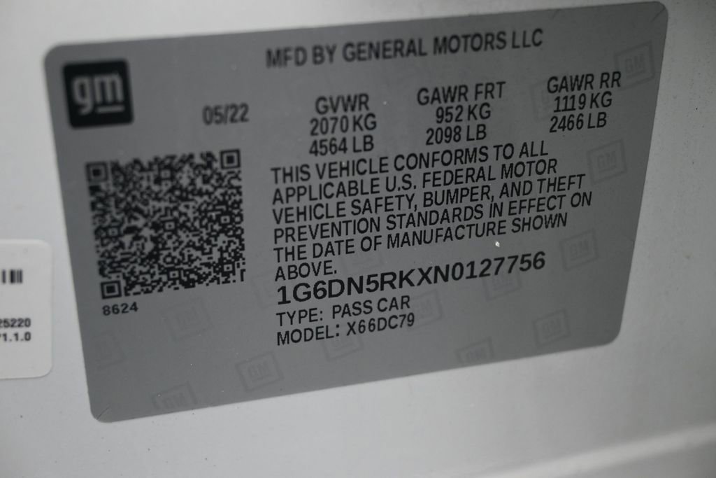 Certified 2022 Cadillac CT5 Premium Luxury w/ Climate Package RWD image 9