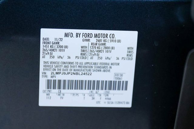 Used 2022 Lincoln Nautilus Black Label w/ Class II Trailer Tow Package image 33