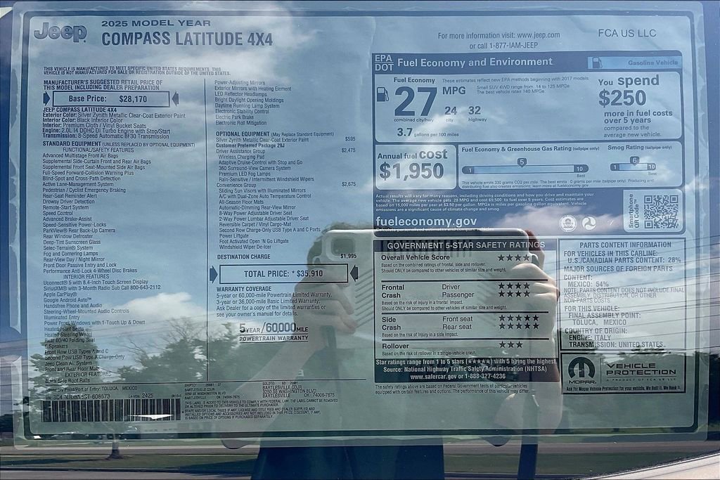 New 2025 Jeep Compass Latitude w/ Convenience Group image 14