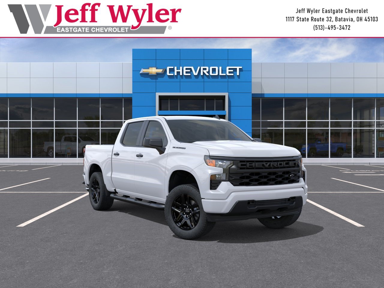 New 2026 Chevrolet Silverado 1500 Custom w/ Turbomax Blackout Package