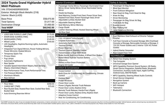 Used 2024 Toyota Grand Highlander AWD Hybrid image 12