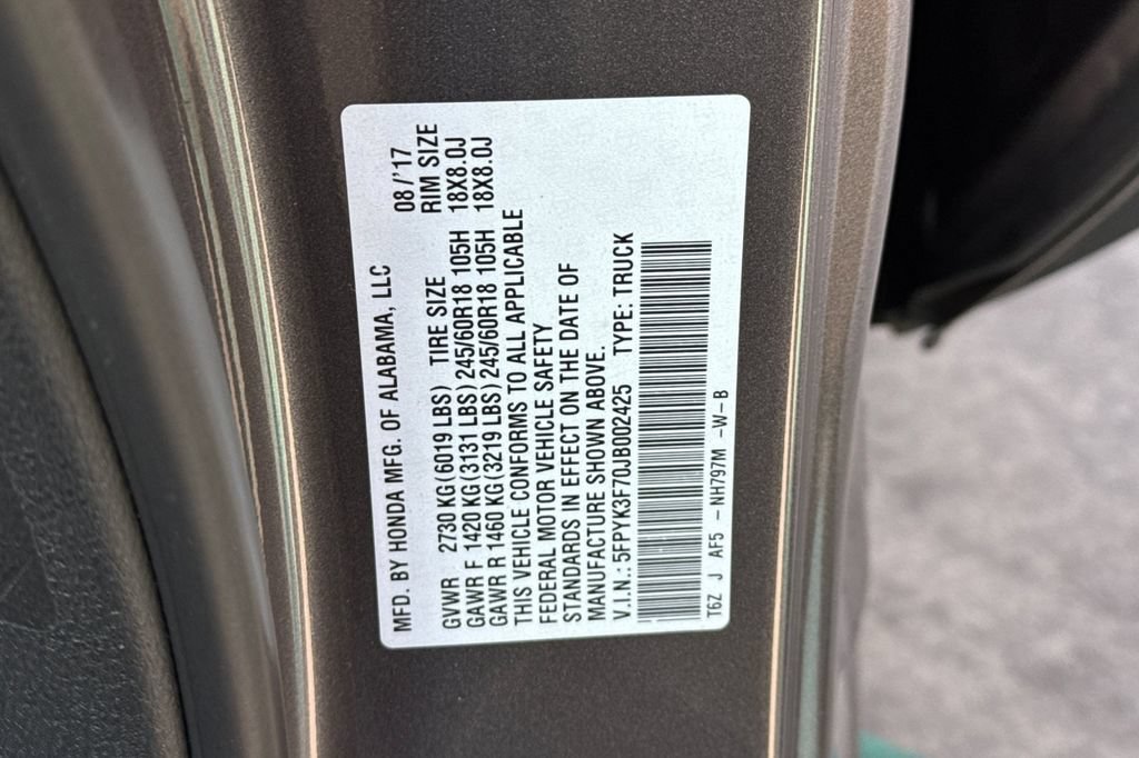 Used 2018 Honda Ridgeline RTL-E image 37