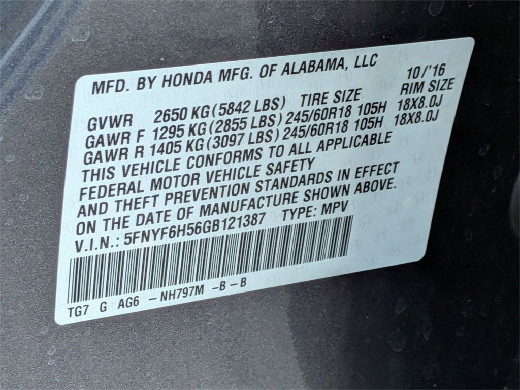 Used 2016 Honda Pilot EX-L image 33