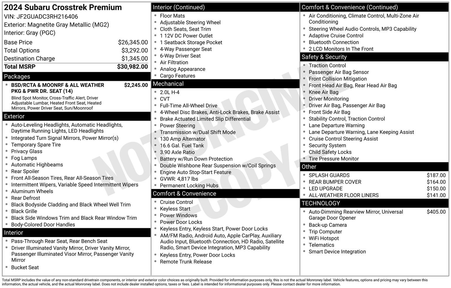 Certified 2024 Subaru Crosstrek 2.0i Premium image 35