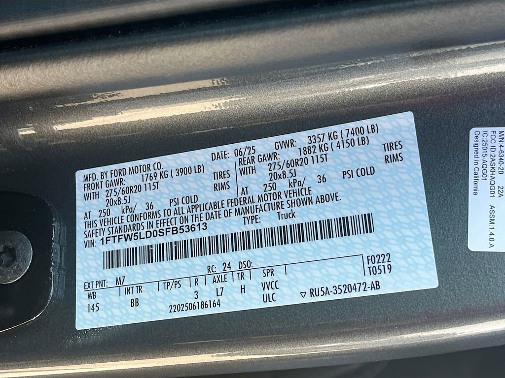 Used 2025 Ford F150 Lariat w/ Equipment Group 501A Mid image 31