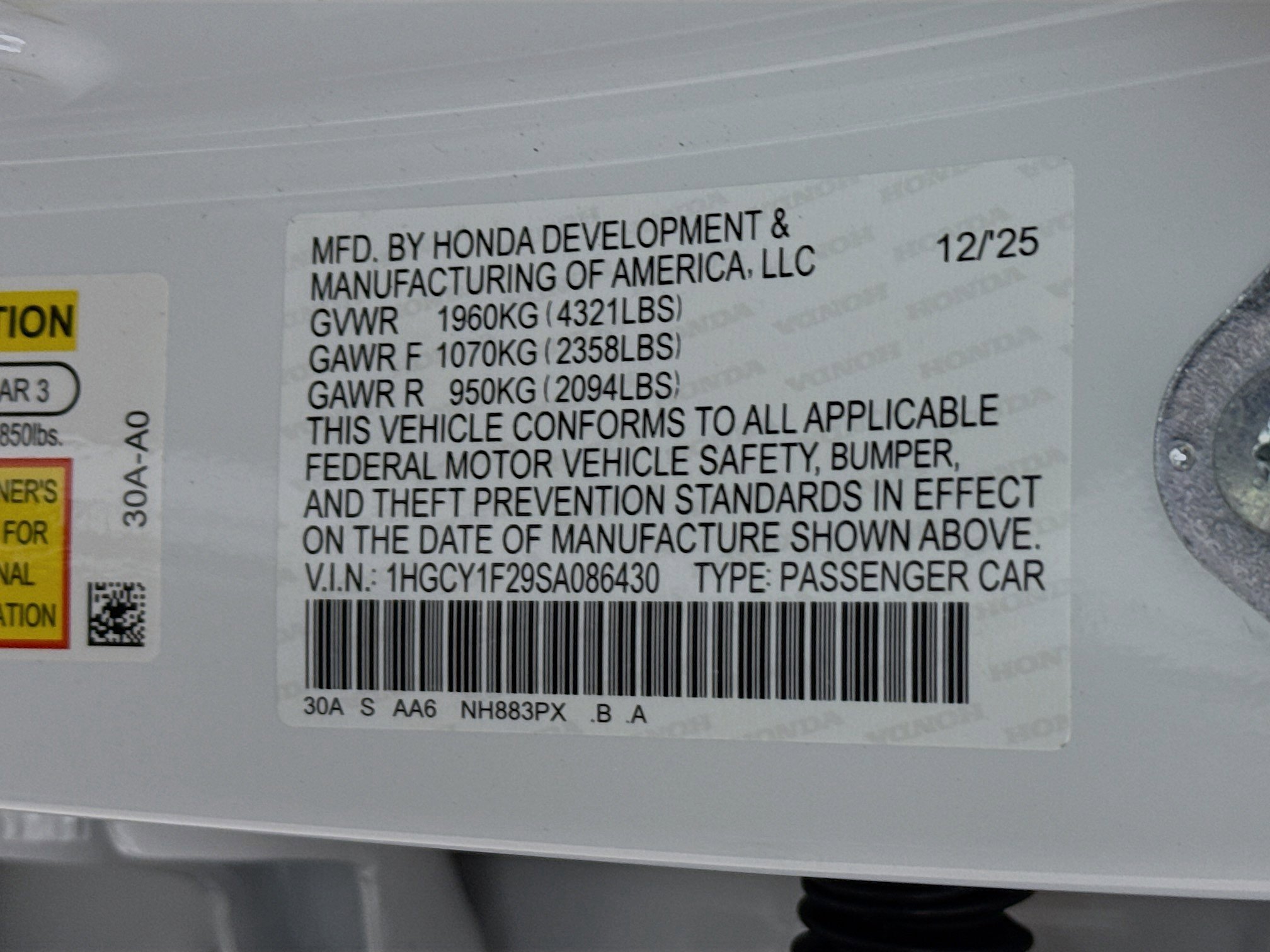 New 2025 Honda Accord LX image 35