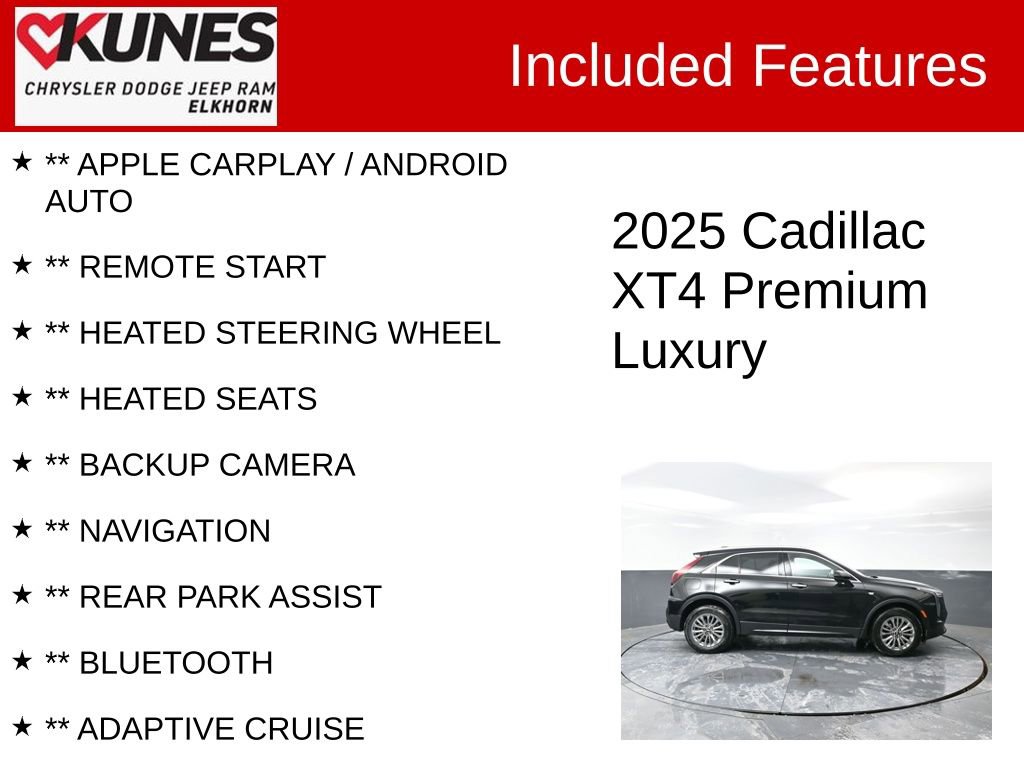 Used 2025 Cadillac XT4 Premium Luxury image 2