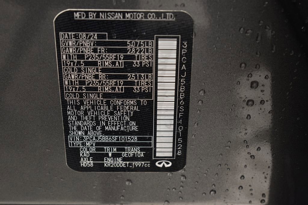 Certified 2025 INFINITI QX50 Luxe image 41