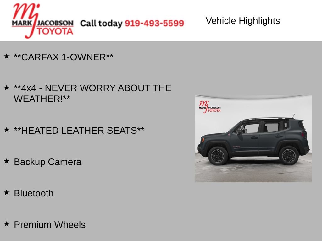 Used 2018 Jeep Renegade Trailhawk AWD/4WD image 5