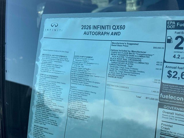 New 2026 INFINITI QX60 Autograph w/ Dark Cargo Package AWD/4WD image 38