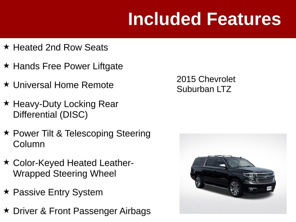 Used 2015 Chevrolet Suburban LTZ AWD/4WD image 4